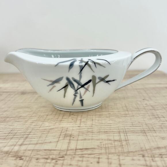 Noritake VINTAGE 50s Japanese Porcelain Sugar & Creamer Set Bamboo 2133 B05 - Picture 6 of 14